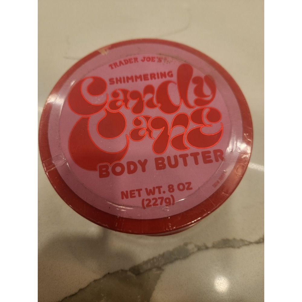 Trader Joe's, Shimmering Candy Cane Body Butter 8 Oz. Sealed New